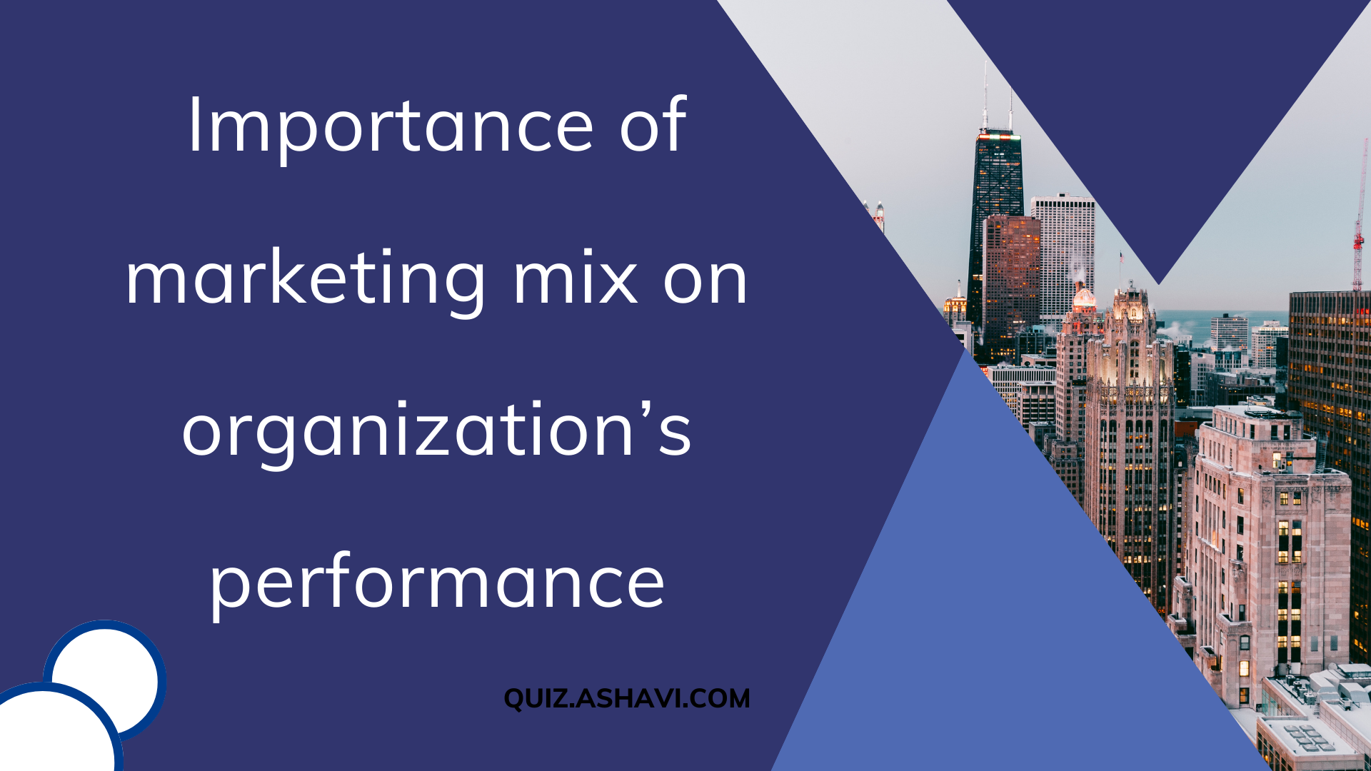 Importance of marketing mix on organization’s performance